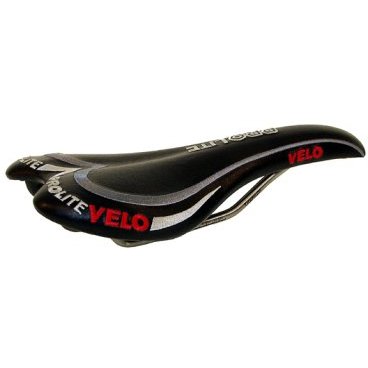 Фото Седло велосипедное VELO TITANIUM-TOPLITE, облегченное, 188 г, 265х125 мм, черное, 5-250269