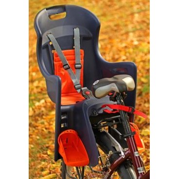 Фото Детское велокресло Author ABS-Boodie CFS на багажник синее до 7лет/22кг