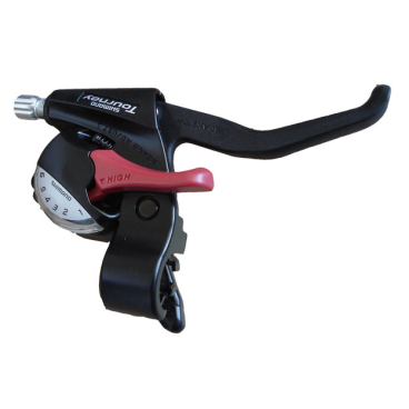 Фото Шифтер/Тормозная ручка для велосипеда Shimano Tourney EF40 правая 6ск трос 2050мм, ASTEF402R6ALN
