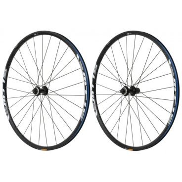Колеса велосипедные Shimano MT15 переднее и заднее, 26'', Center Lock, цвет черный EWHMT15AFR6ME