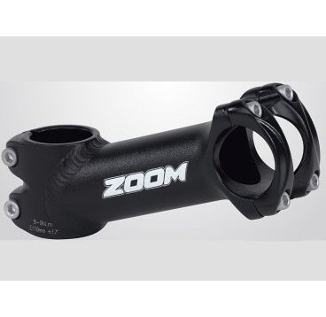 Вынос велосипедный ZOOM TDS-AD368A-8, 1-1/8" х 90мм х 25,4мм х 17*, высота 45мм, матово чёрный, TDS-AD368A-8