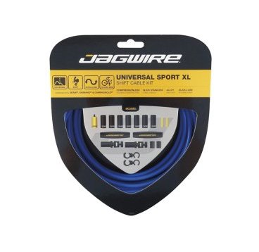 Фото Тросы с оболочками JAGWIRE Universal Sport Shift XL, длинные, для переключателей, комплект, UCK603