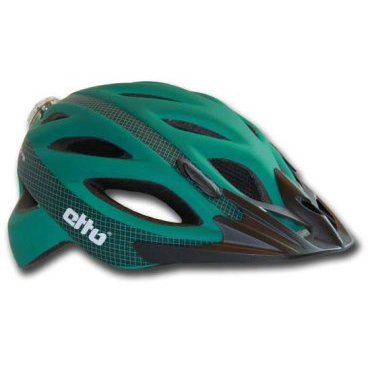 Фото Велошлем Etto City Safe, цвет зеленый (матовый) с логотипом"Etto", L (58-62см), 342305