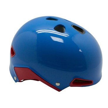 Велошлем Etto E-SERIES, цвет синий с красным, S/M/L (54-60см), 366107