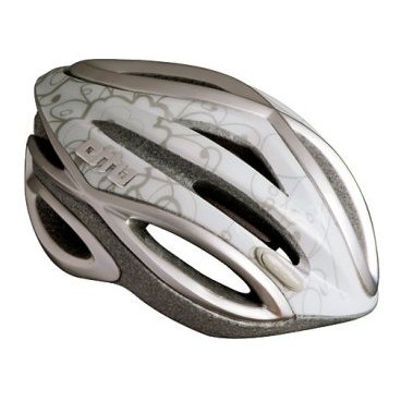 Велошлем Etto Jasmine, цвет белый серебристый, L/XL(57-60см), 343204
