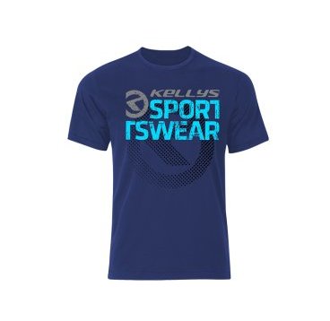 Футболка KELLYS SPORTSWEAR  XL, с коротким рукавом, T-Shirt KELLYS SPORTSWEAR short sleeve blue - XL