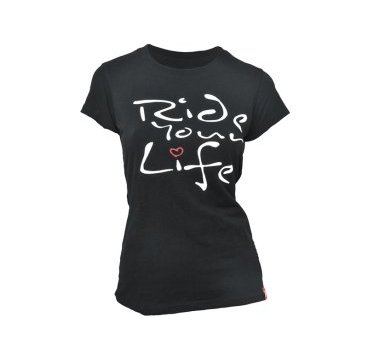 Фото Футболка женская KELLYS  "Ride Your Life", чёрная, XS, Women's Ride Your Life Tshirt Black, XS