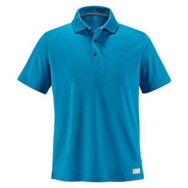 Велофутболка VAUDE Me Marwick Polo Shirt 789, brook,синий, мужская, 4585