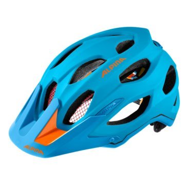 Велошлем ALPINA Enduro Carapax, оранжево-голубой, 2016, kir-24334