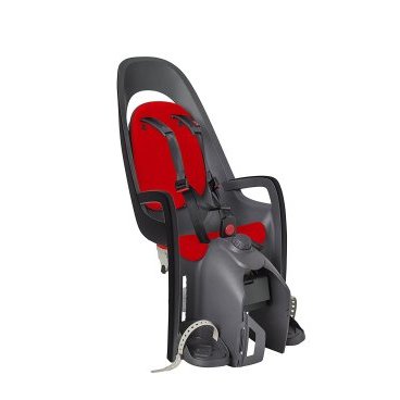 Детское велокресло HAMAX CARESS с адаптером для багажника, серый/красный, до 25 кг, 553013