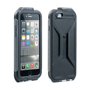 Чехол Topeak Weatherproof RideCase для iPhone 6/6S, черно-серый, TRK-TT9847BG