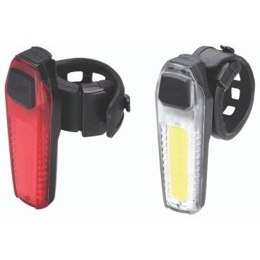 Комплект фонарей BBB SignalCombo, желтый+красный, светодиодные, подзарядка через USB, BLS-83