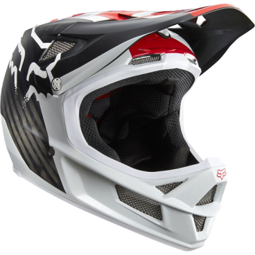 Велошлем Fox Rampage Pro Carbon Helmet, белый, 15997-008