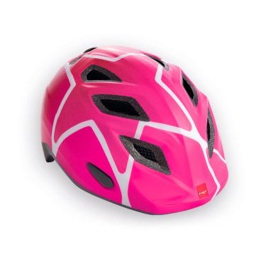 Велошлем детский MET Elfo Pink Stars, розовый