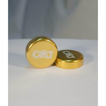 Фото Заглушки руля Colt Lock, пара, золотой, HY-ALC-105-6