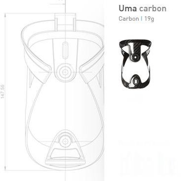 Флягодержатель Tacx Uma Carbon, T6952