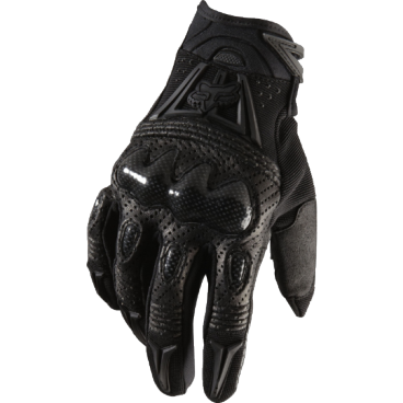 Велоперчатки Fox Bomber Glove, черные, черный логотип, 2018, 03009-021-L