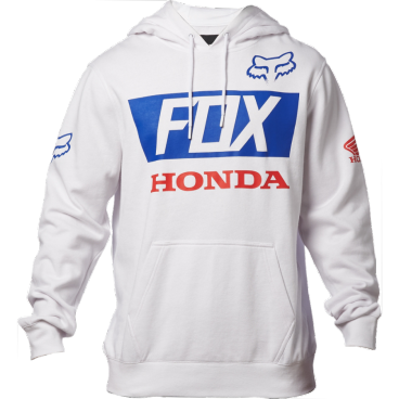 Фото Толстовка Fox Honda Basic Pullover, белый 2018