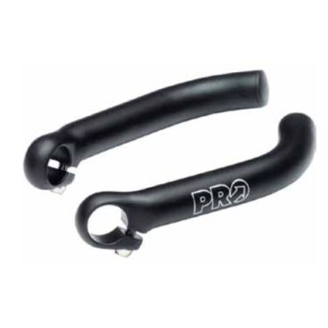 Рога для велосипеда PRO L-образные ковка, алюминиевые (чернные, PR320136)