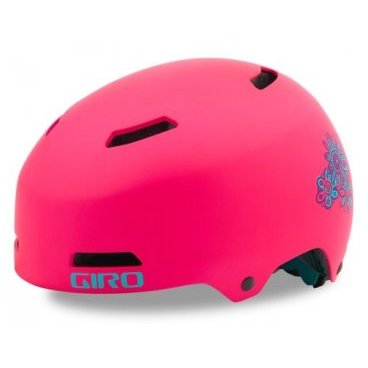 Велошлем детский Giro DIME FS BMX, матовый светло-розовый цветок, 2018