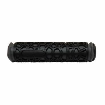 Фото Ручки на руль H106 резиновые "паутина", 130мм, черно-серые, 00-170485