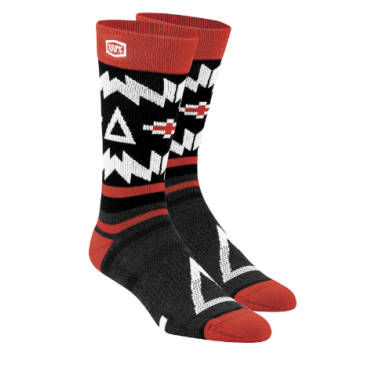 Фото Носки 100% Jeronimo Athletic Socks, черно-красный, 2018, 24012-013-18
