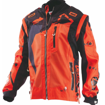 Велокуртка Leatt GPX 4.5 X-Flow Jacket, оранжево-черный 2018, 5017810301