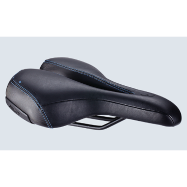 Седло велосипедное BBB SportPlus Active Leather ergonomic saddle memory foam черный б/р, BSD-114