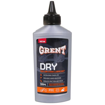 Смазка GRENT PTFE Dry Lube, для цепи, для сухой погоды, с тефлоном, 120 мл, 40488