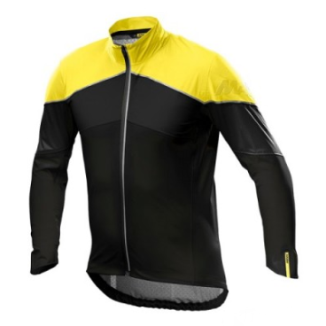 Фото Куртка велосипедная MAVIC COSMIC H2O SL, желтая-черная, 2018, 401794