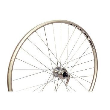 Колесо велосипедное STARK 27.5" MTB, заднее, двойной обод XTB-26, алюминиевый сплав, серебро