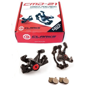 Фото Велосипедный тормозной набор CLARK`S CMD-21 без диска, механика, задний, черный, 3-257