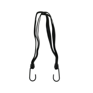 Фото Ремень эластичный Messingschlager с крючками для багажа, черный, 60 см, 781057