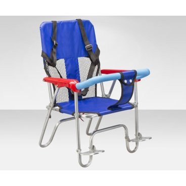 Фото Детское велокресло STELS JL-190, на багажник, синие, 280015