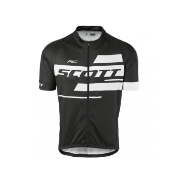 Велофутболка Scott RC Team 10, короткий рукав, black/white, 250255-1007