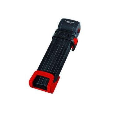 Велосипедный замок TRELOCK  FS 300 TRIGO L, сегментный, на ключ, с держателем ZT 300, 1000 мм, красный, 8004539