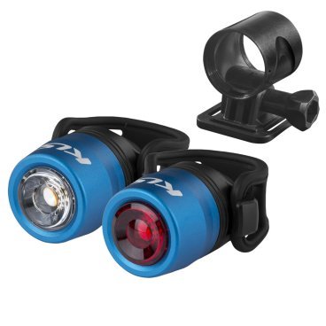 Фото Комплект освещения KELLYS IO USB синий: 50лм/15лм, алюминиевый корпус, 0,5W Cree LED, 74128