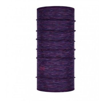 Фото Велобандана Buff Lightweight Merino Wool Slim Fit Purple Multi Stripes, 117999.605.10.00