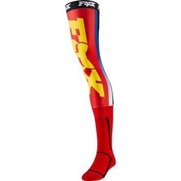 Велочулки Fox Linc Knee Brace Sock Red/Yellow, 2020, 24022-080-L