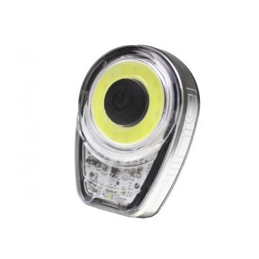 Фото Фонарь велосипедный Moon Ring 1, передний, диодный, 6 режимов, прозрачный с серебристым, яркость 60, USB, WP_Ring_W