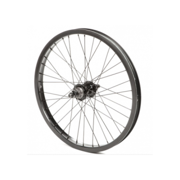 Обод велосипедный TRIX, 20", двойной, задний, AL, сталь, 1-скорость, втулка на гайке, 48 спиц, ВМХ, GJ-AL-032 20"