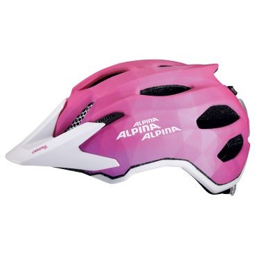Велошлем детский Alpina Carapax Jr. Flash, розово-белый, 2019