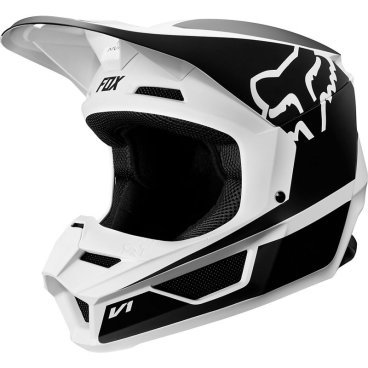 Фото Велошлем подростковый Fox V1 Przm Youth Helmet, Black/White, 2019, 20084-018