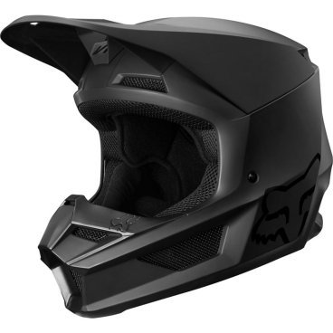 Велошлем подростковый Fox V1 Matte Youth Helmet, Black 2020, 25477-255
