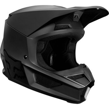 Велошлем подростковый Fox V1 Matte Youth Helmet, Black, 2019, 21830-255
