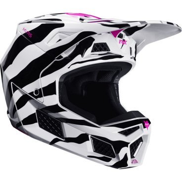 Велошлем Fox V3 Zebra Helmet LE, 23659-559
