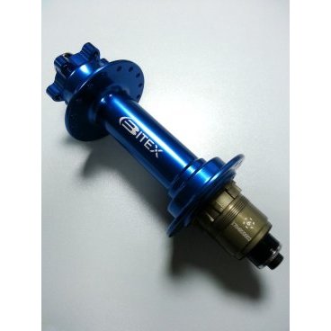 Фото Велосипедная втулка для фэтбайка Bitex, задняя, под под эксцентрик, кассету, синий, FB-MTR-M10-190Blue