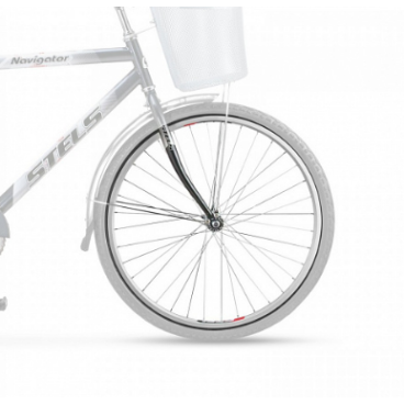 Фото Колесо велосипедное в сборе Stels 26", переднее, 36Н, для Stels Navigator 210/250, без покрышки, серебристый, 630257 LU0