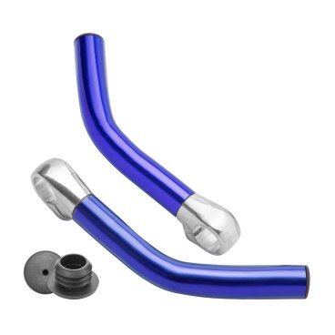 Рога велосипедные Stels BLF-C1, для руля Ø 22,2 мм, синий, LU073633