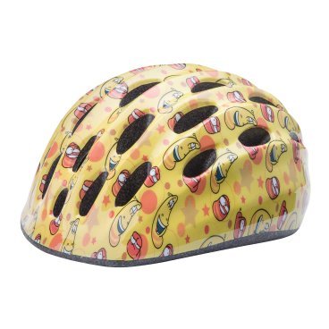 Шлем велосипедный детский Stels HB10, желто-красный